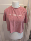 New Look Medium Pink Print Short Sleeve T-shirt( Small Mark On Front Hem)