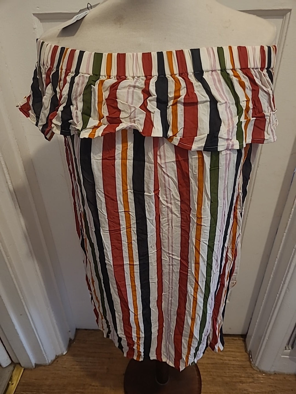 Brand New Ladies Primark Size 10 Striped Sleeveless Dress
