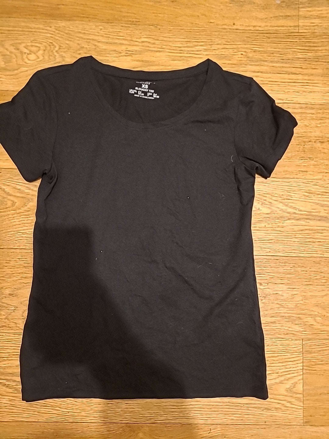 Ladies Primark Size 6-8 Black Short Sleeved Tshirt