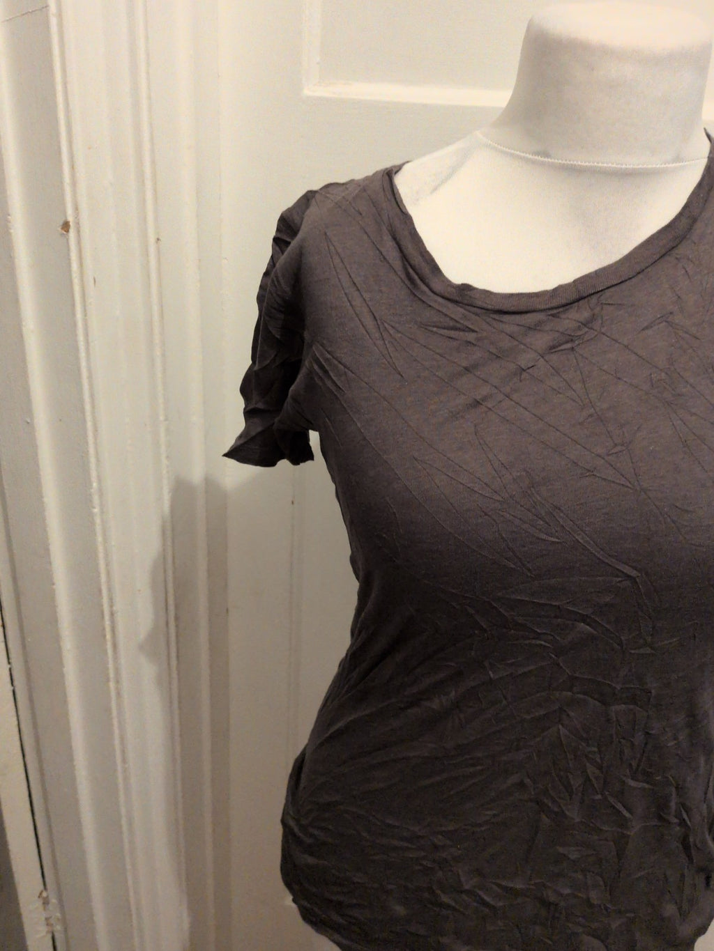 Topshop 10 Dark Grey T-shirt Short Sleeve