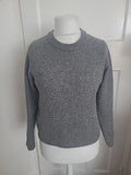 New Look 12 Grey Fluffy Pullover Jumper