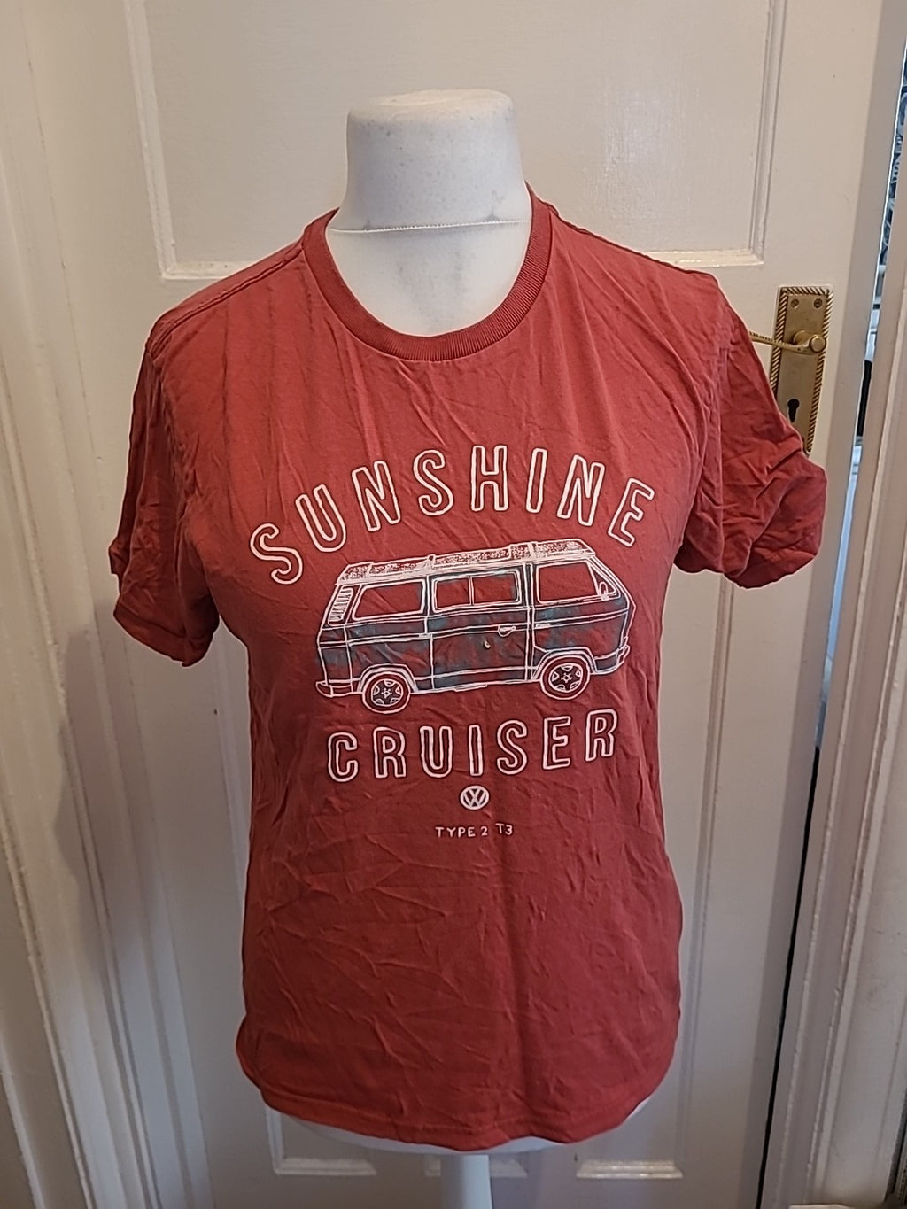 Mens Volkswagen Size M Multi Coloured Camper Van Tshirt