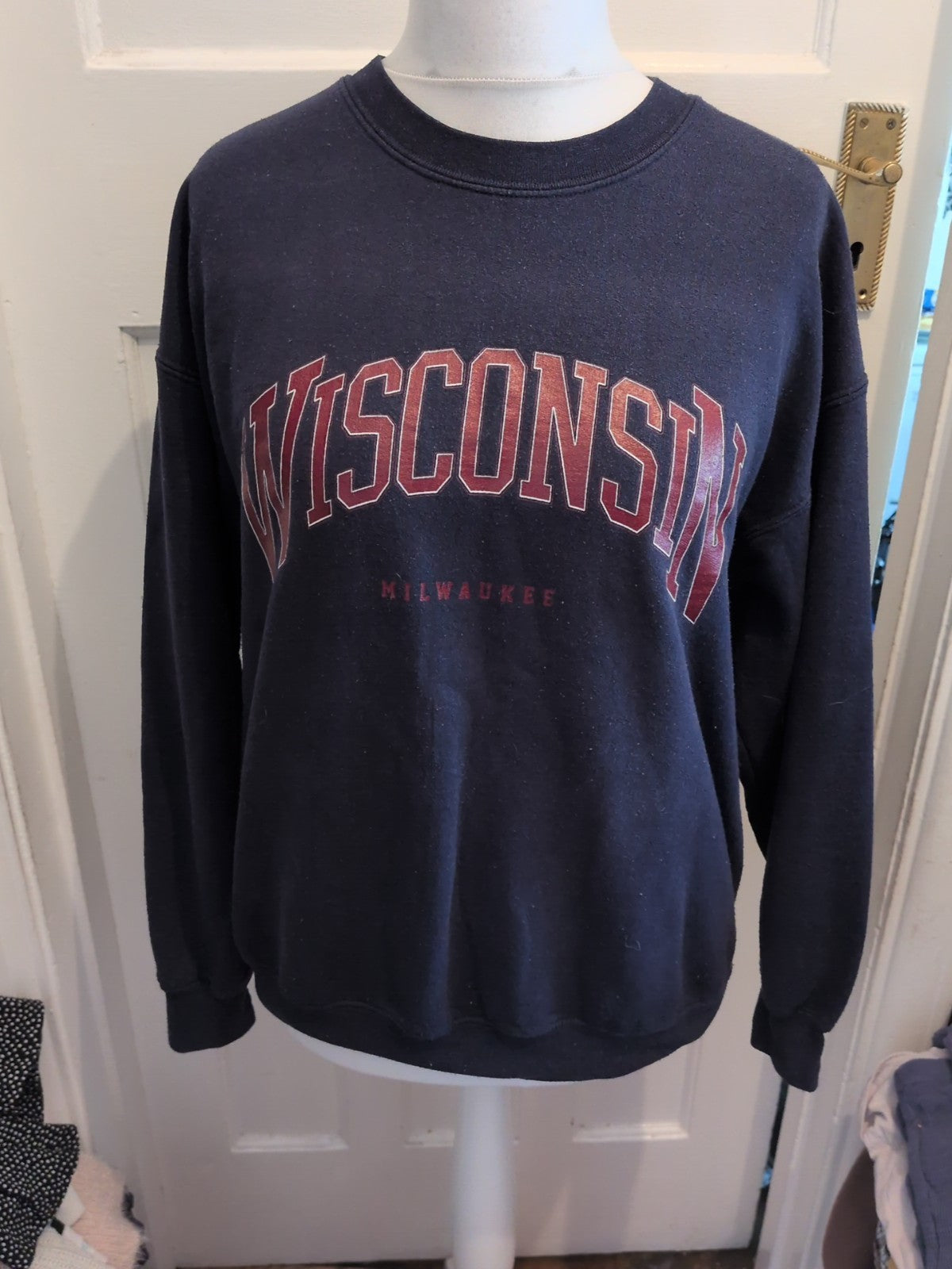 Missguided Medium Navy Winconsin Jumper