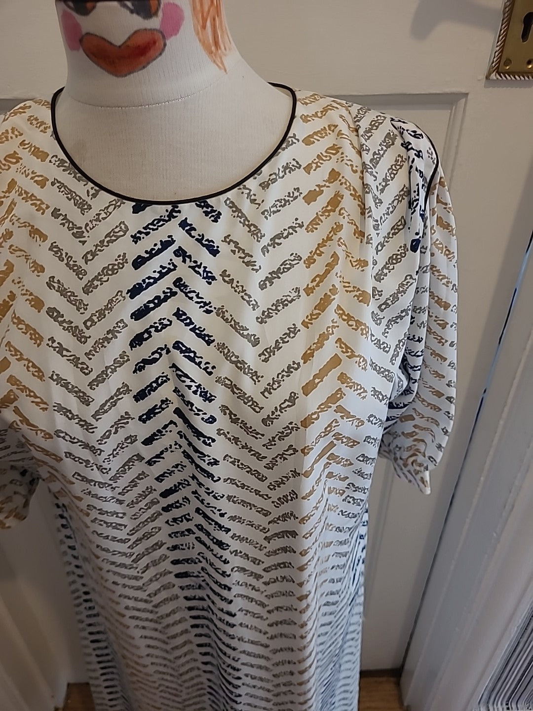 Ladies Alexis Jaf Size Large Multi Coloured Mid Sleeved Long Dress