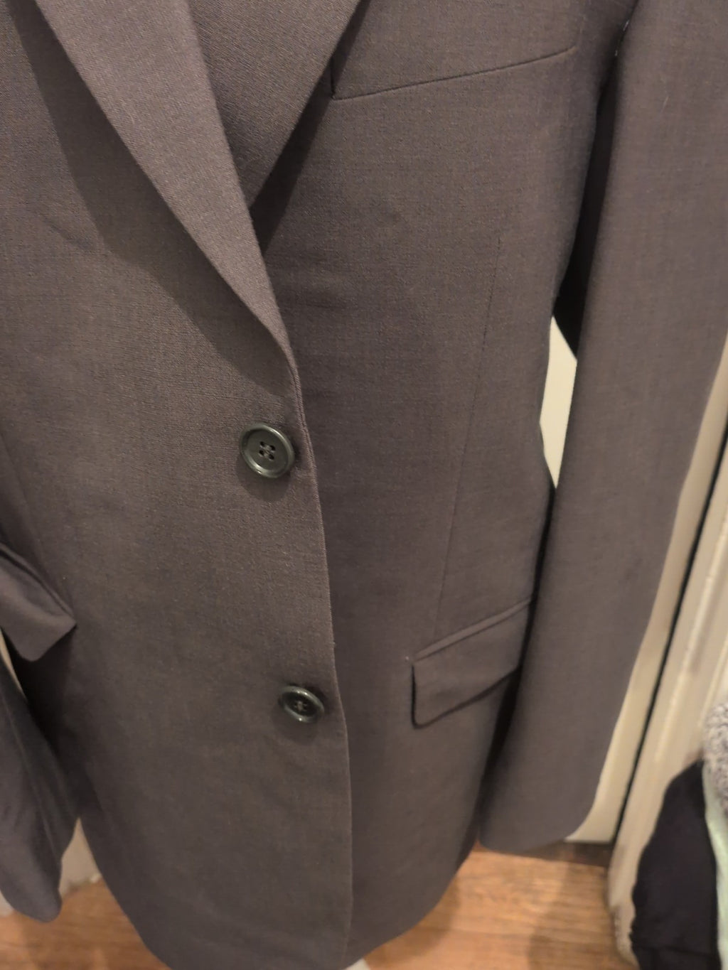 Mens Marks And Spencer Size 42 Medium Dark Taupe Grey Suit Jacket