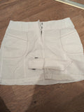 Ladies Next Size 12 White Cotton Blend Shirt Skirt