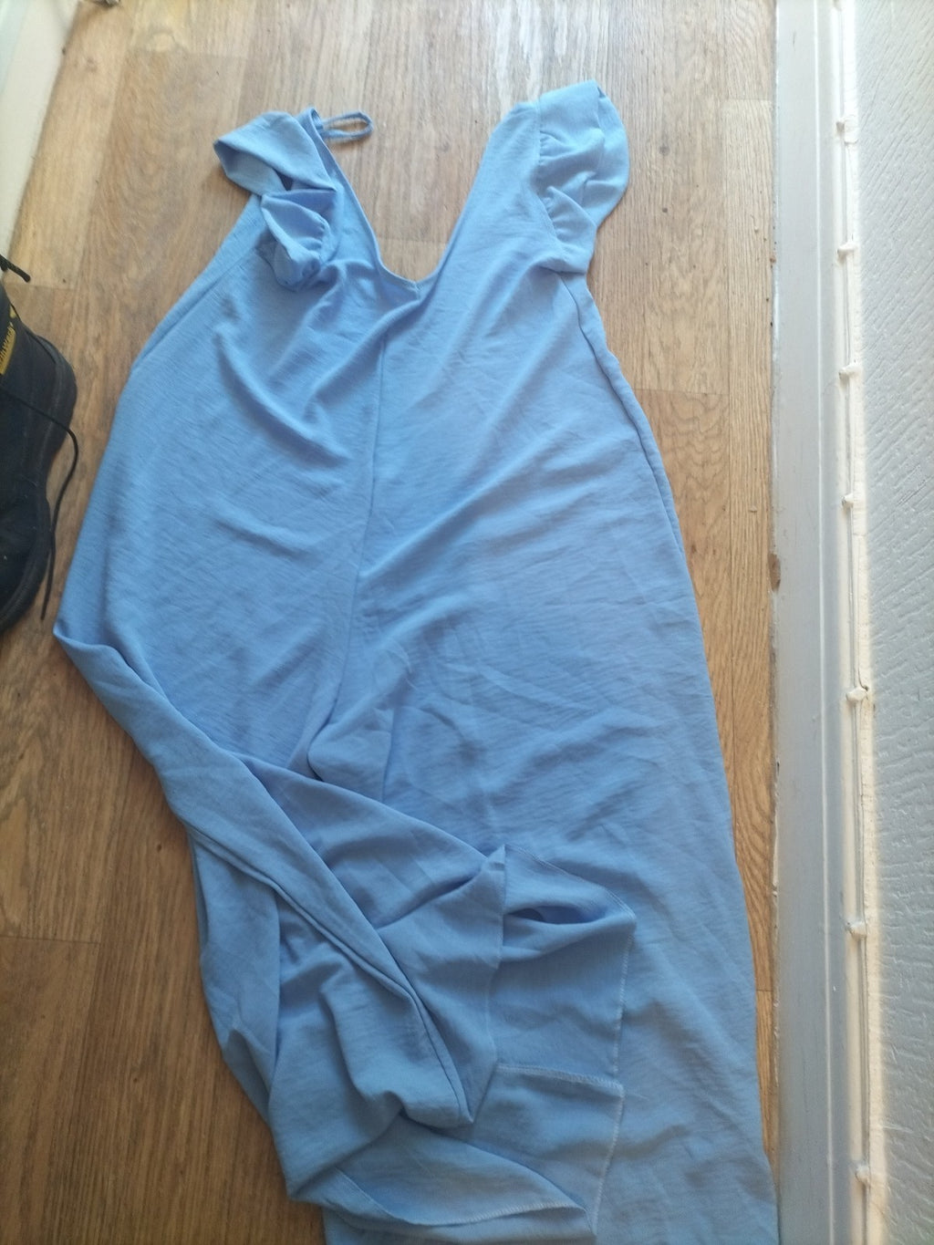 Ladies Tu Size XL Blue Short Sleeved Jumpsuit