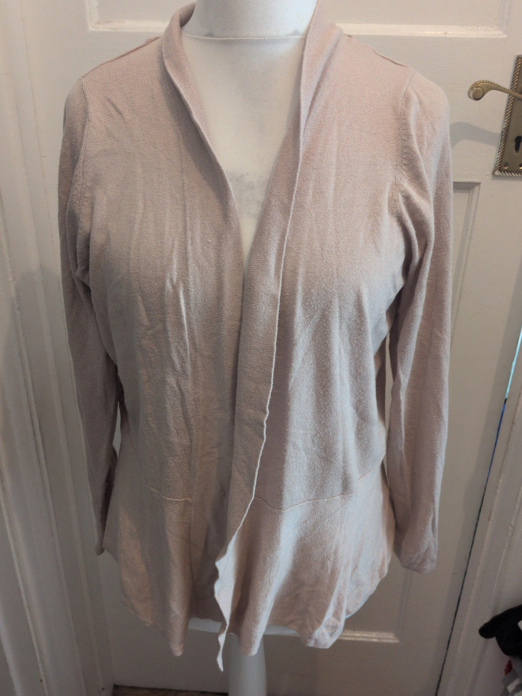 M&S Collection 20 Oatmeal Open Blouse/Cardigan