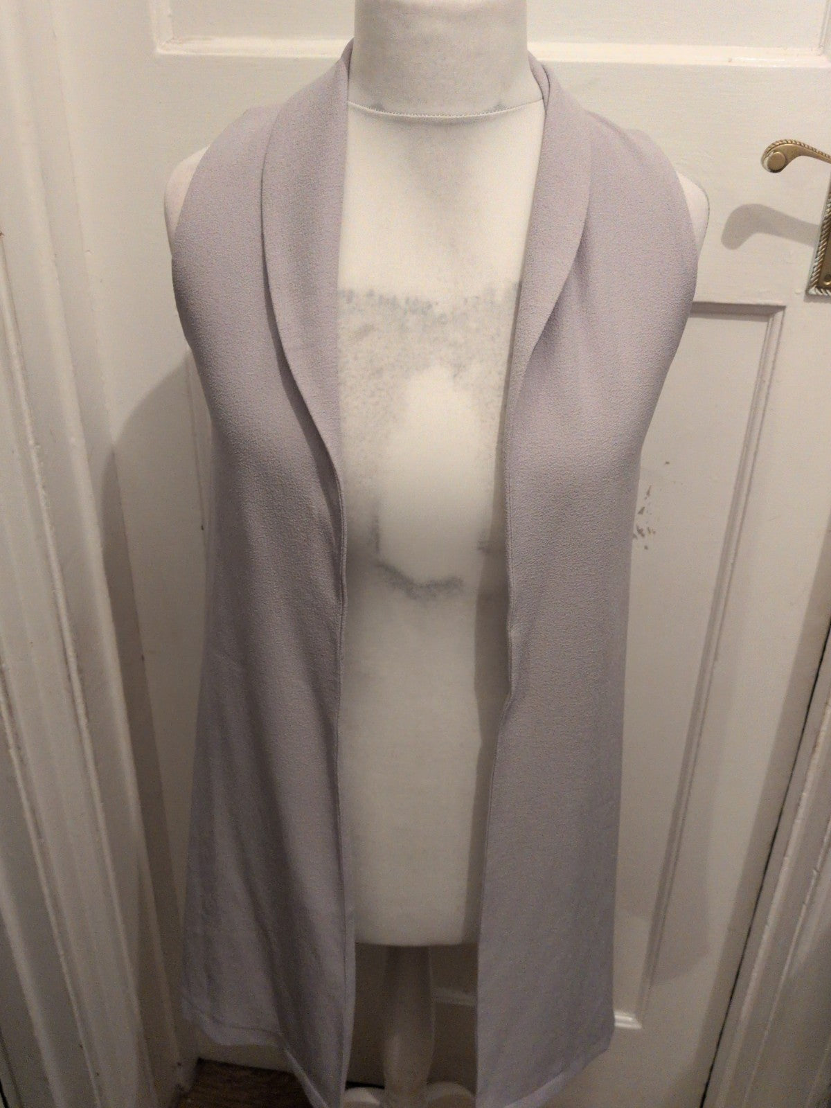 Select 12 Collared Grey Sleeveless Top