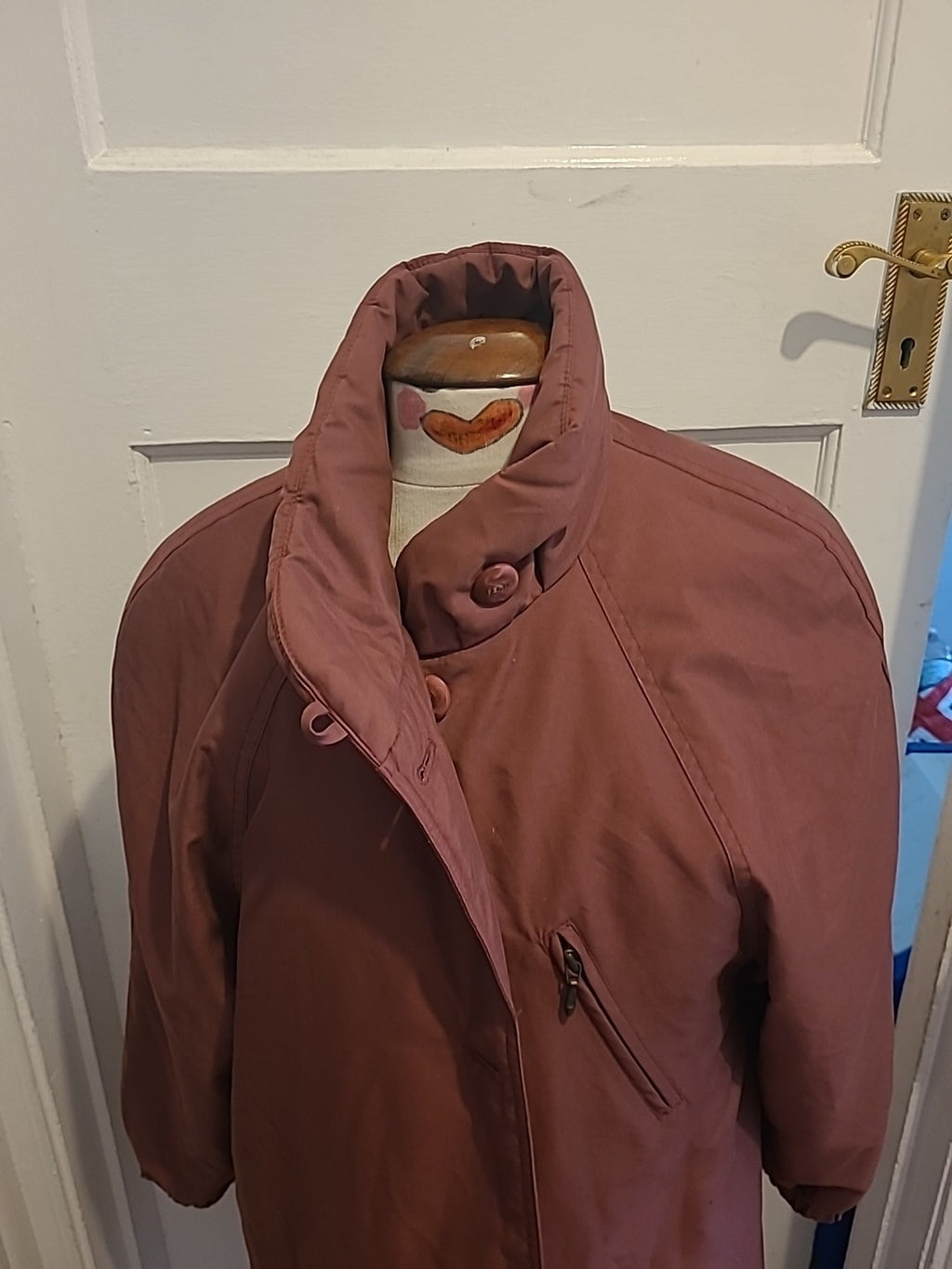 Ladies St Michael Size 8 Purple Lined Coat