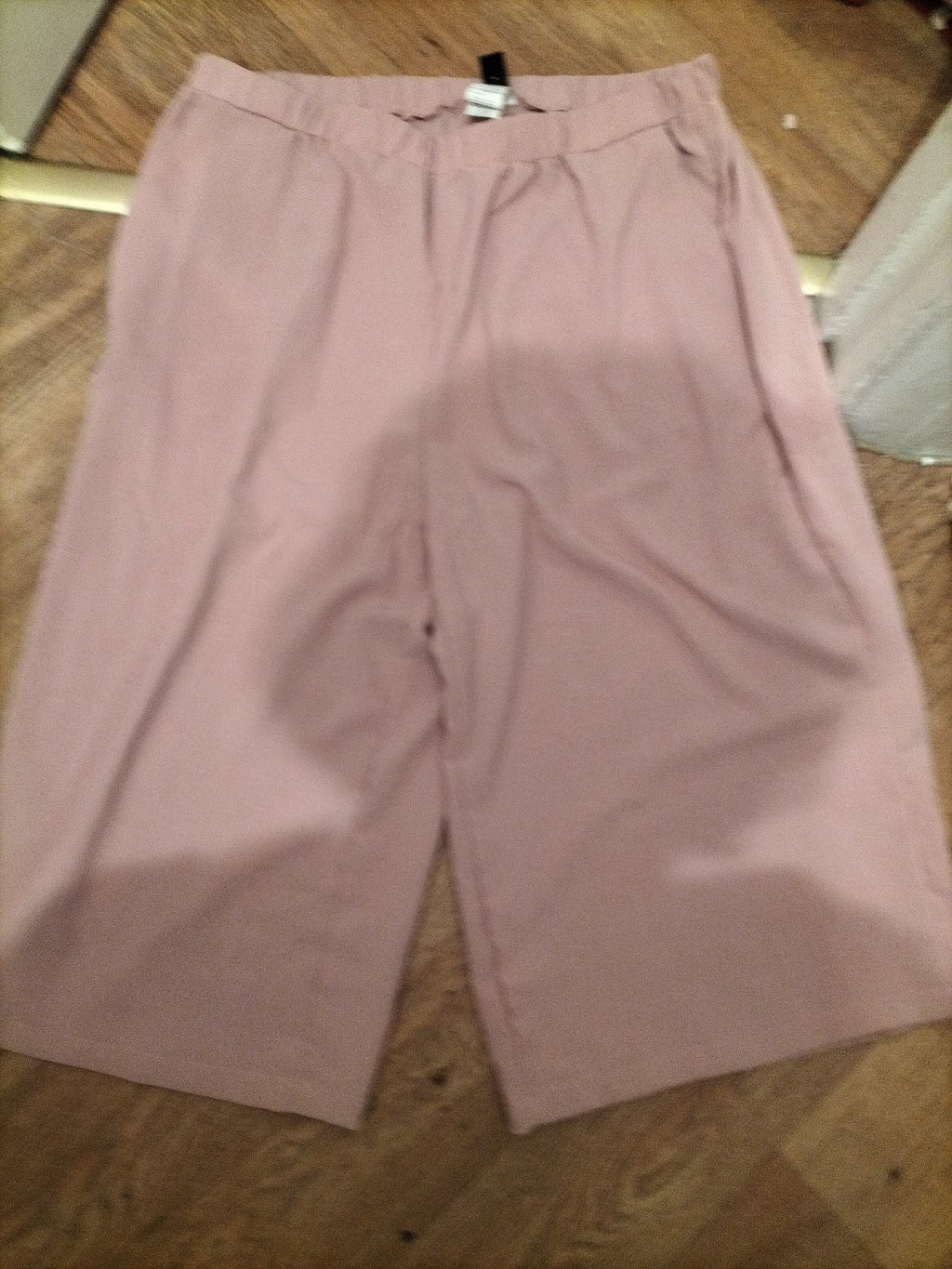 Emery Rose 3XL Pink Wide Leg Crop Trousers