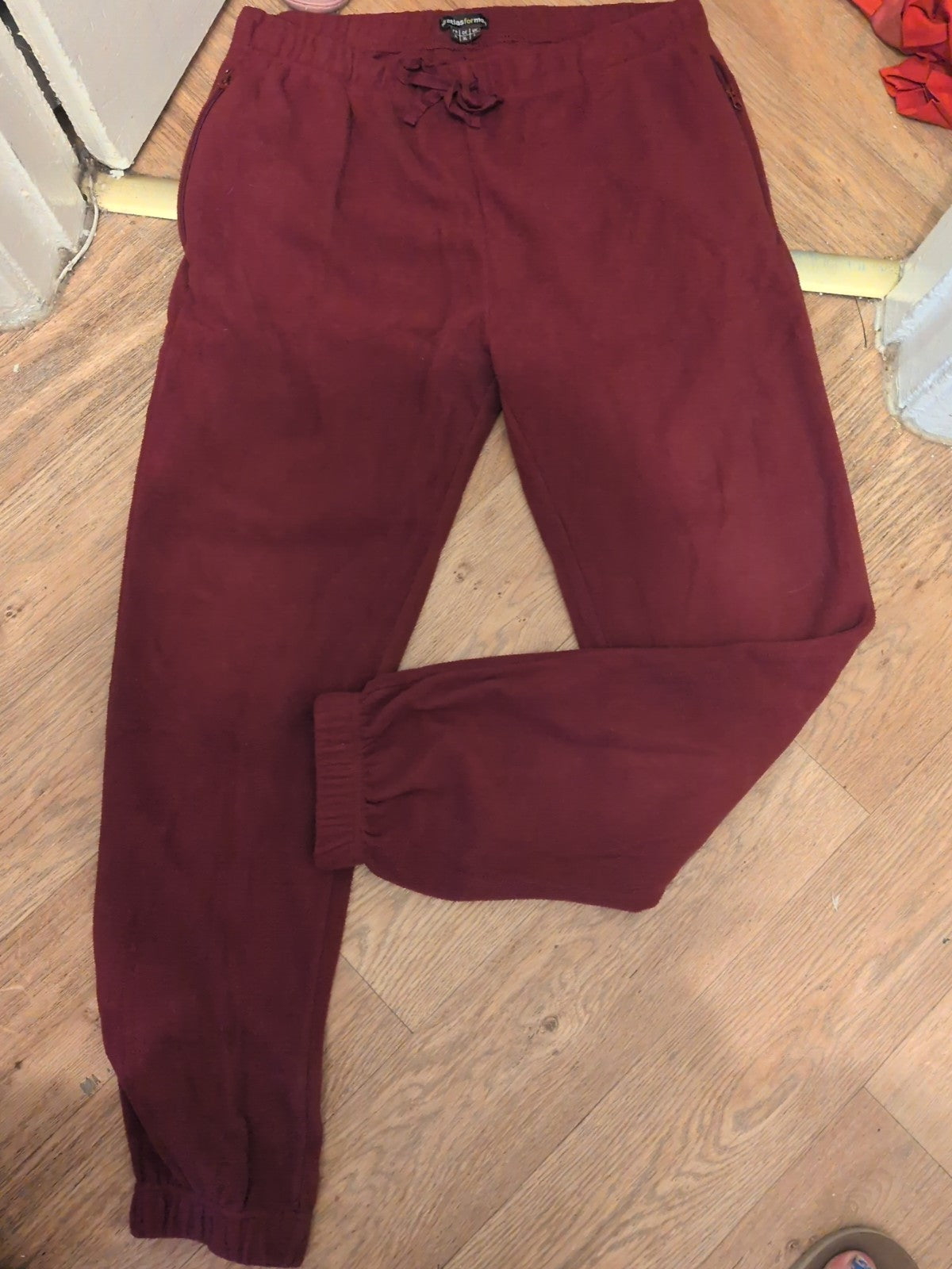 Atlas For Men Large Burgundy Pyjama Elasticated Bottoms