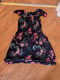 H&M 10-13 Years Navy Floral Short Sleeve Dress