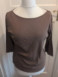 Dorothy Perkins 16 Brown Long Sleeve T-shirt