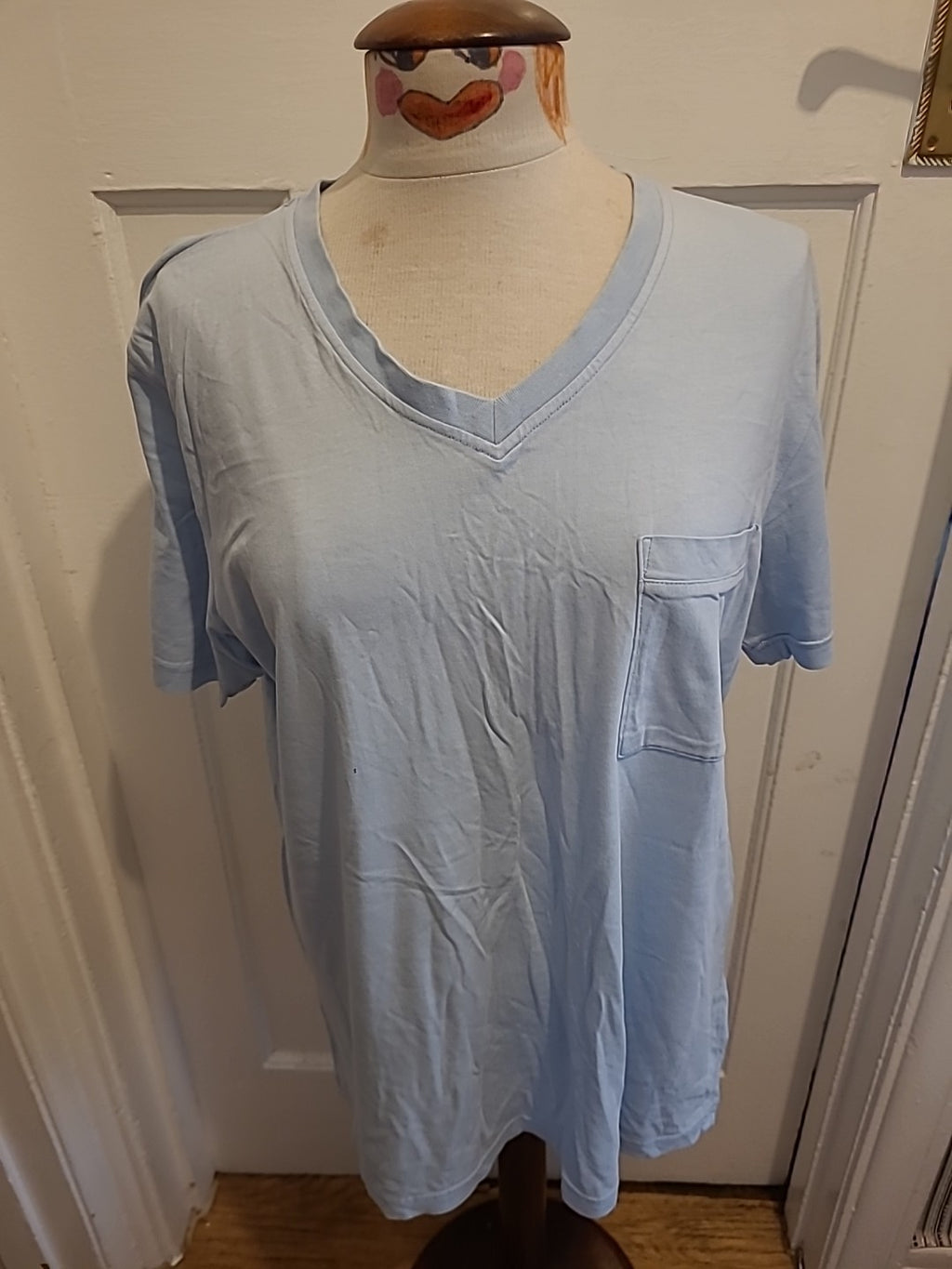 Mens Livergy Size Large Pale Blue Short Sleeved Tshirt