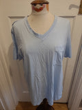 Mens Livergy Size Large Pale Blue Short Sleeved Tshirt