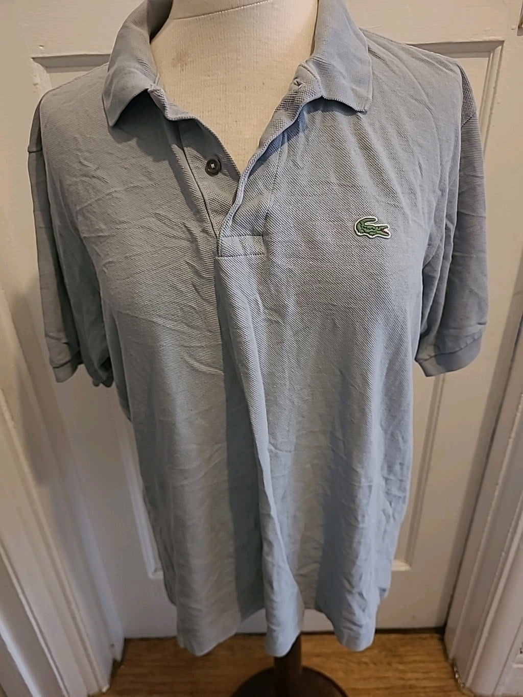 Mens Lacoste Size Small Grey Short Sleeved Polo