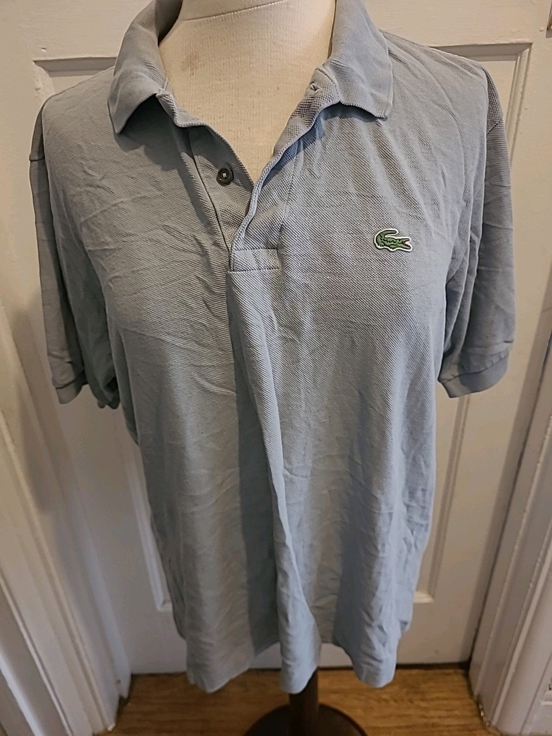 Mens Lacoste Size Small Grey Short Sleeved Polo