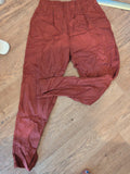 M/L Rust High Waist Elasticated Trousers