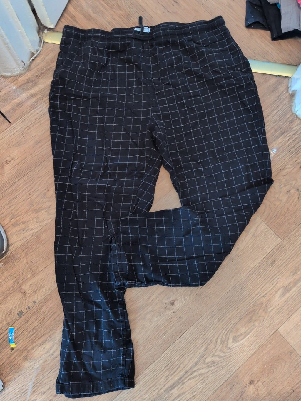 Primark 2XL Black Elasticated Pyjama Bottoms