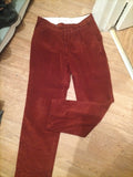 Mens Skads Size 36L Rust Coderoy Trousers