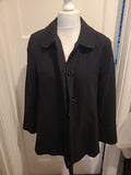 Ladies BM Casual Size 14 Black Lined Padded Jacket/Blazer