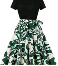 Brand New Ladies TorbayClothingCo Green&Black Pleated Dress