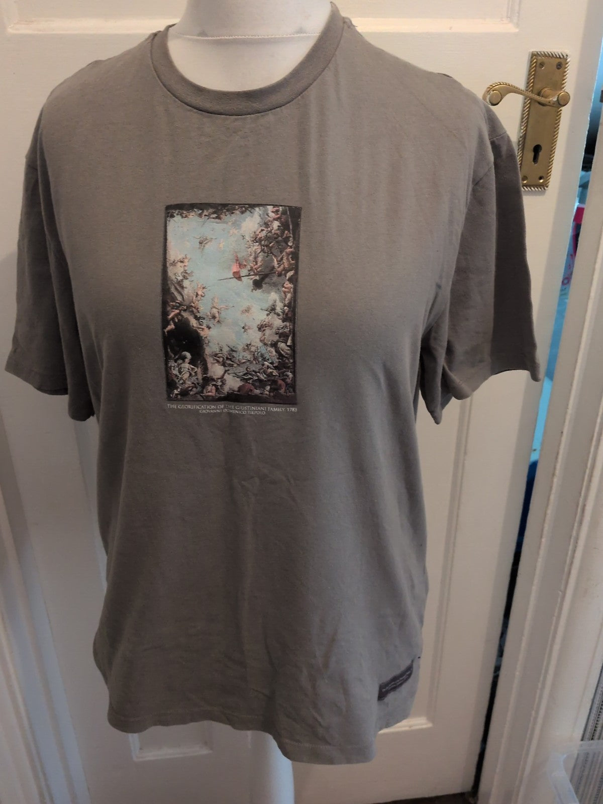 Primark M Grey Print Short Sleeve T-shirt