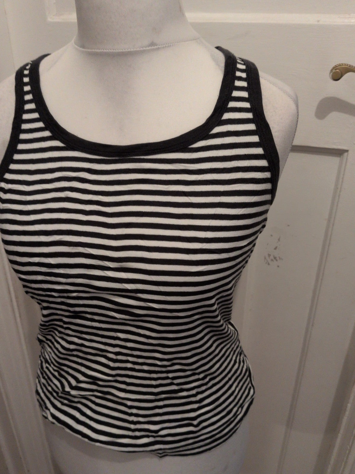 Primark 16-28 Stripe Sleeveless T-shirt