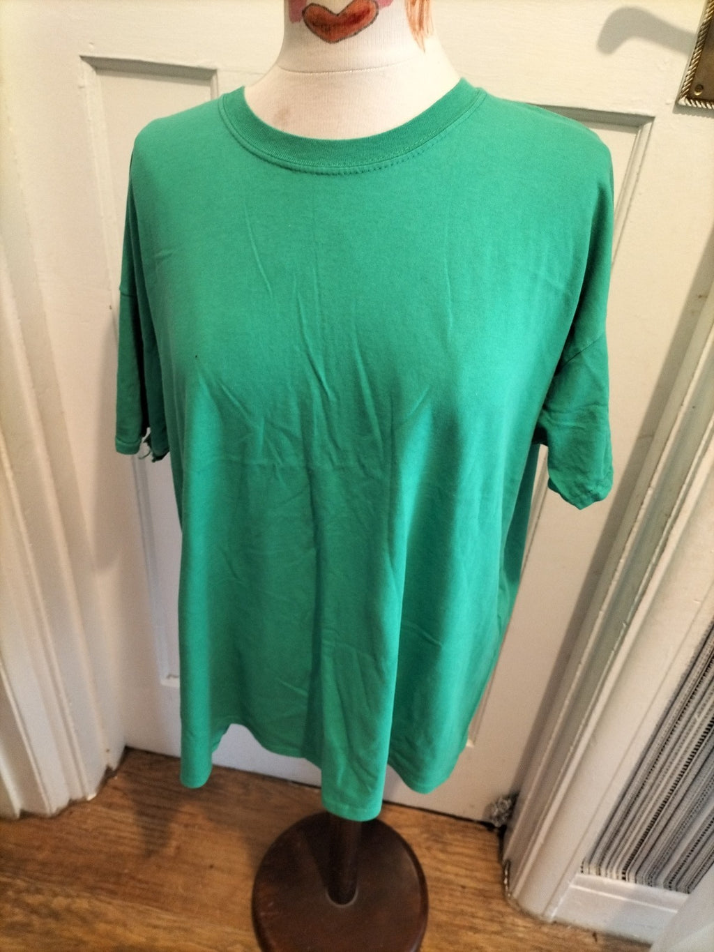 Ladies Fruit Of The Loom Size 2XL Green Short Sleeved Tshirt