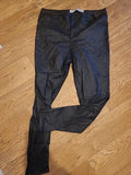 Ladies Denim&Co Size 16 Pleather Trousers