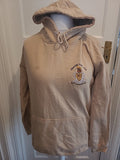 Mens Just Hoods Size Medium Beige Printed Pullover Jumper