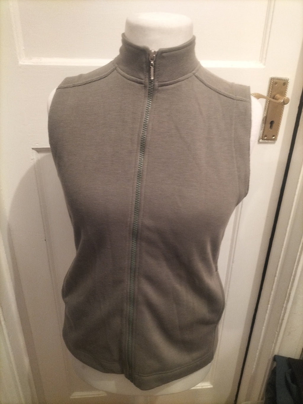 Ladies Viz.A.Viz Size 14 Green Full Zip Sleeveless Jacket
