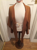 Ladies Size XL Brown Lined Long Sleeved Blazer