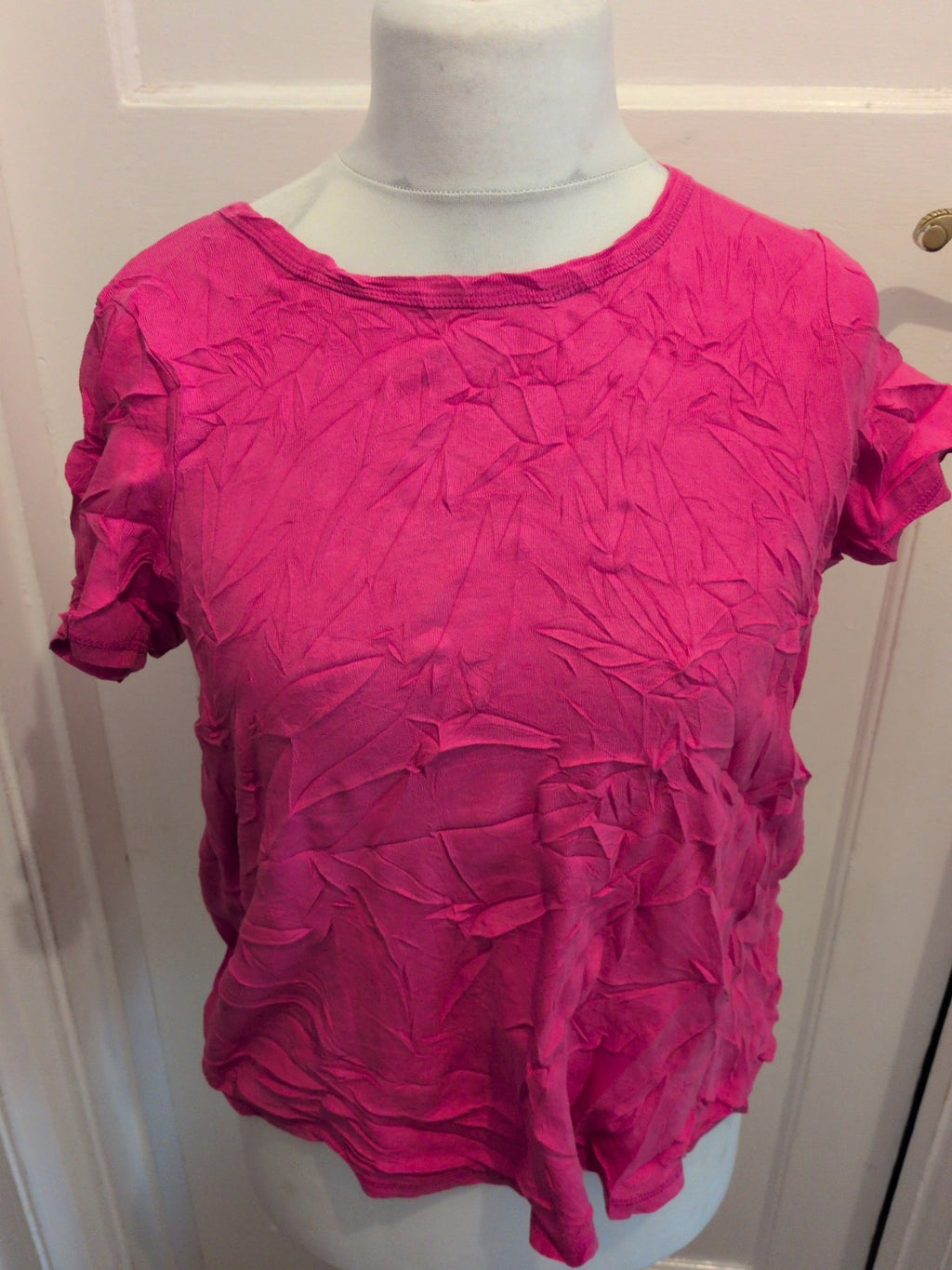 Marks And Spencer 20 Magenta Short Sleeve Tee