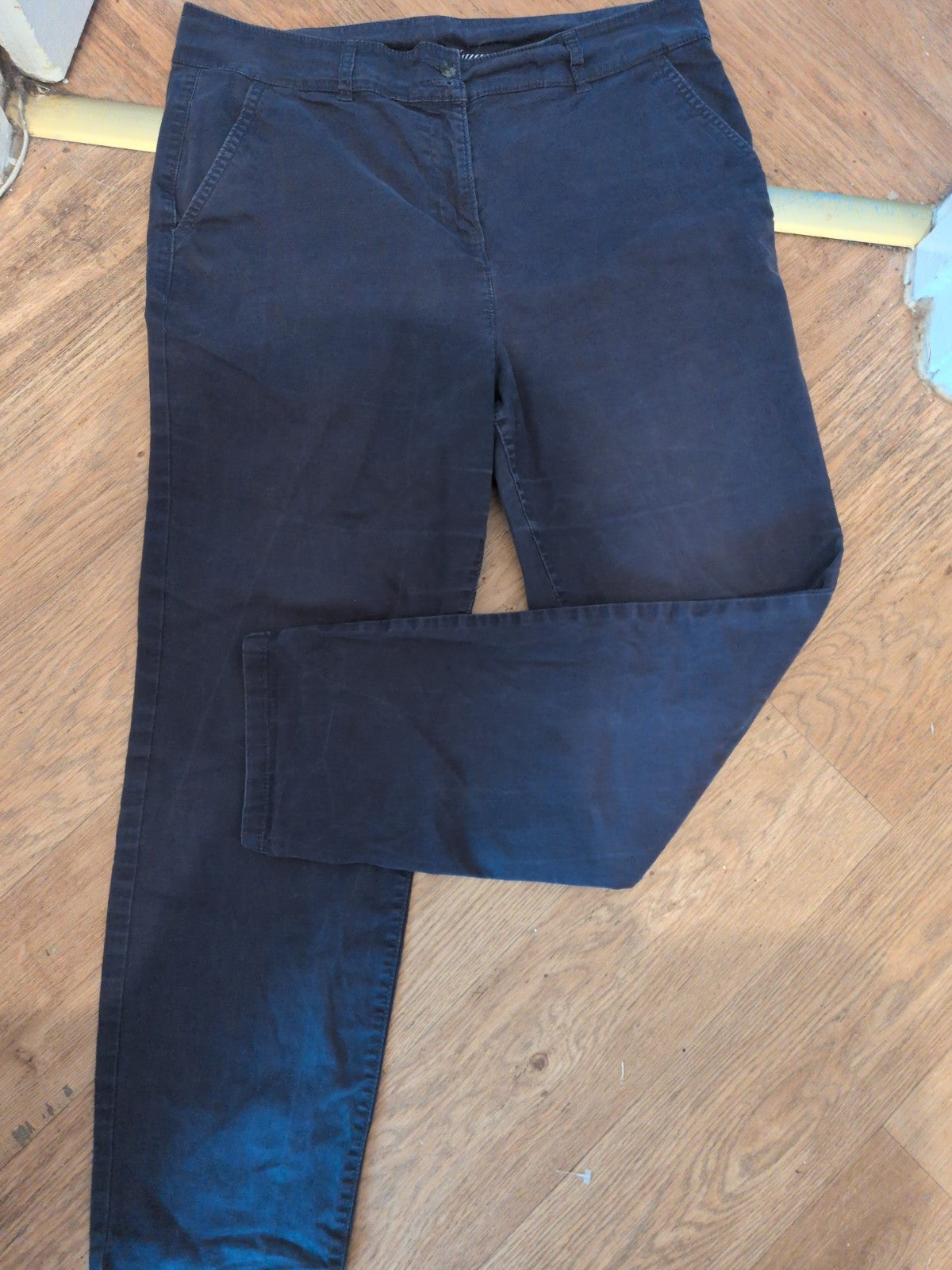 Ladies Next 14R Navy Trousers Chino