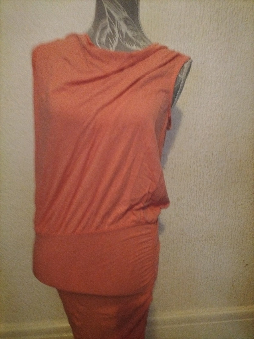 Ladies Baukjen Size 10 Pink Sleeveless Long Length Dress