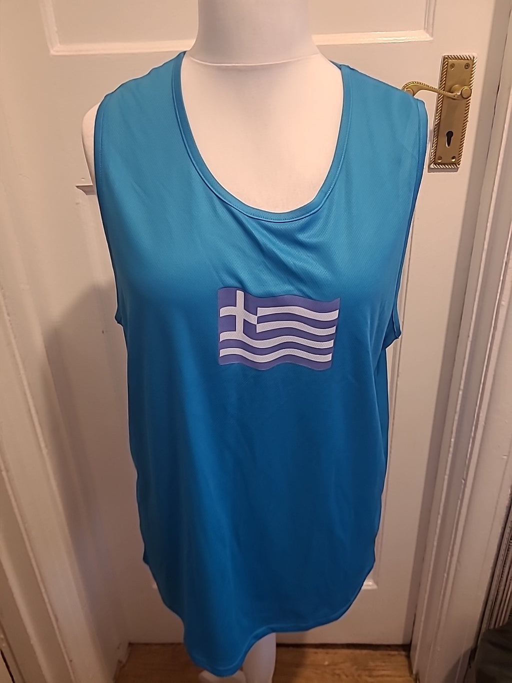 Mens Sols Size 2XL Blue Greece Vest Top