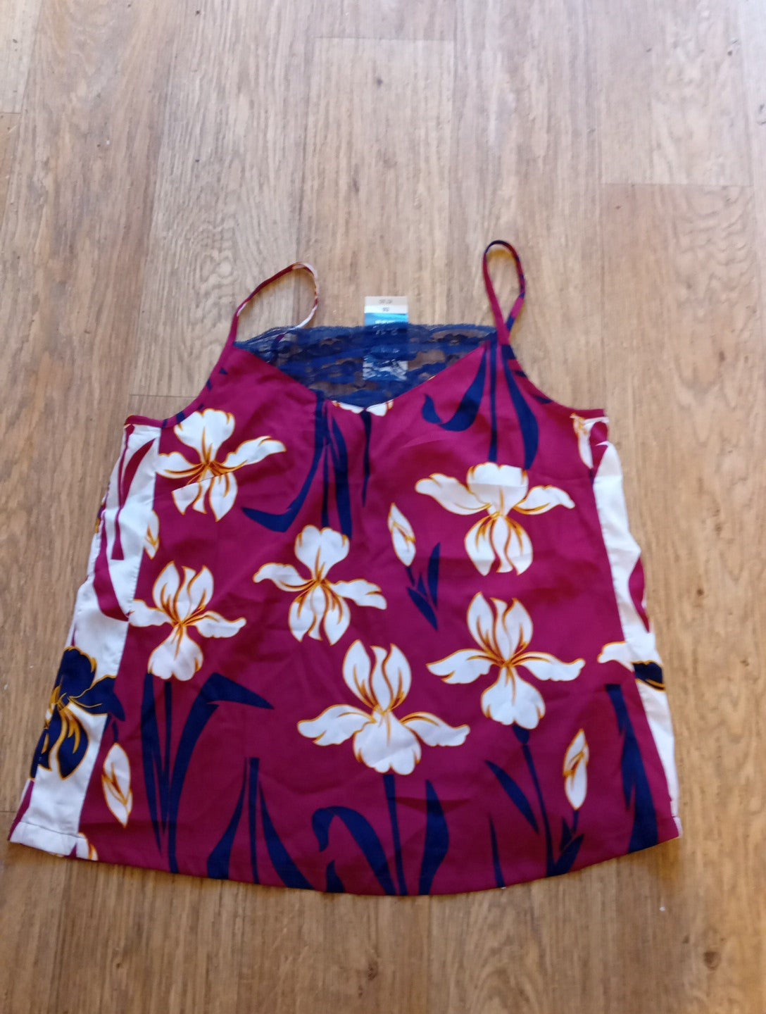 Brand New Ladies Pep&Co Size 8-10 Purple Floral Cami Top