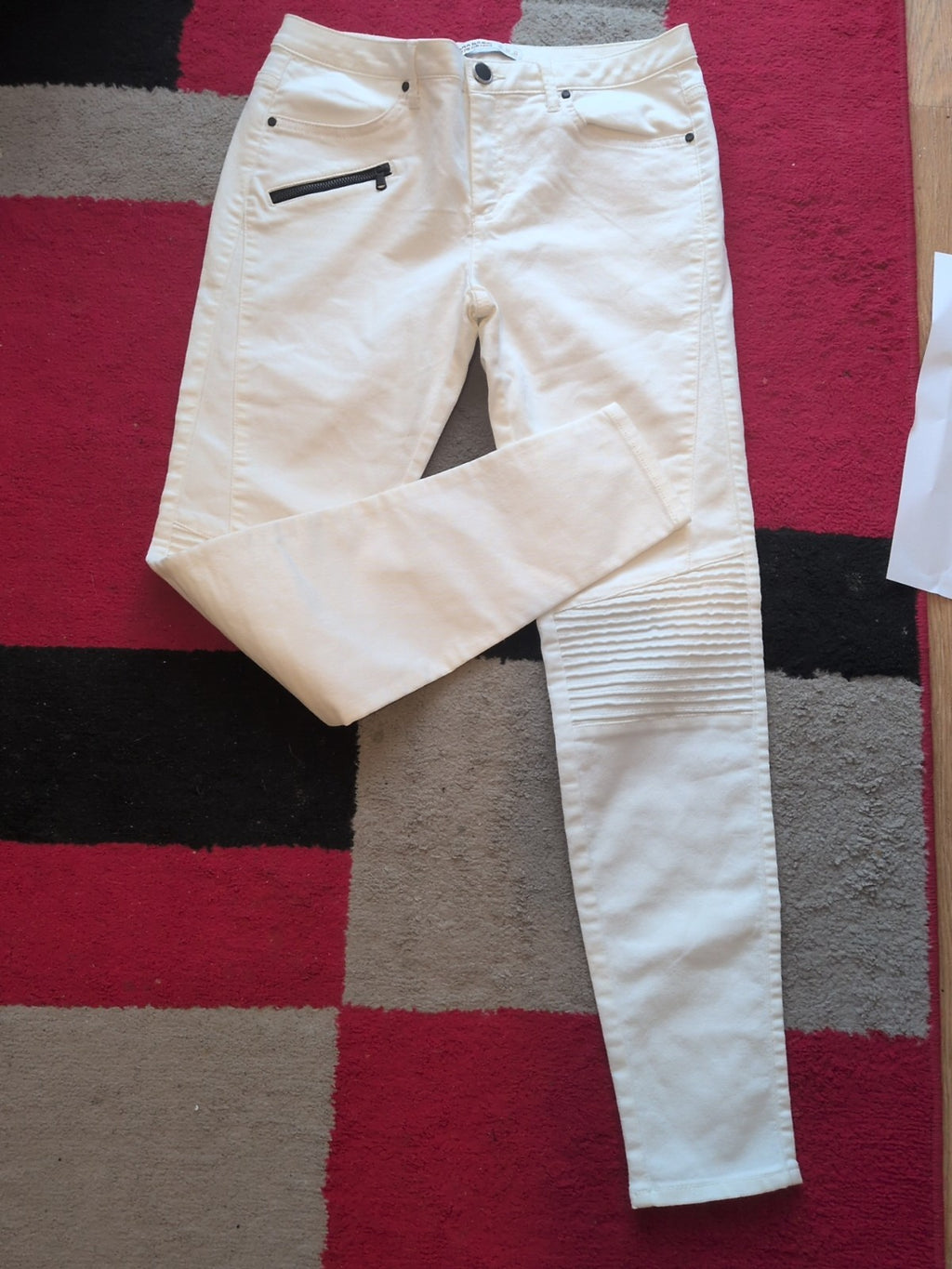Ladies Zara Basic Denim Size 10 White Jeans
