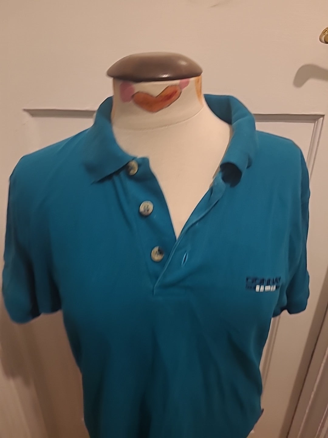 Mens Donnay Size XS Teal Short Sleeved Polo