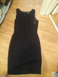 Brand New Ladies Pianco Size 10 Black Lined Sleeveless Dress