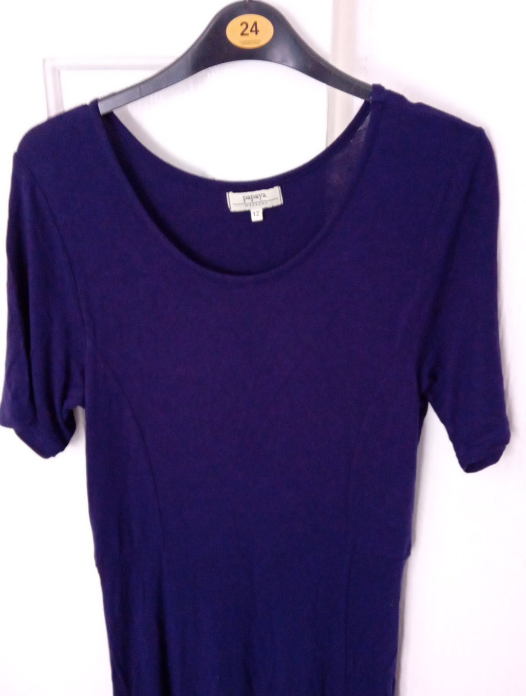 Ladies Navy Dress Papaya Size 12