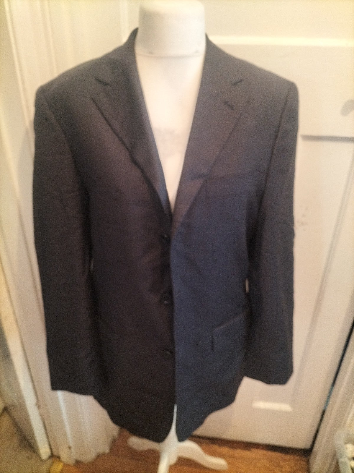 Marks And Spencer Collezione 40m Navy Stripe Suit Jacket