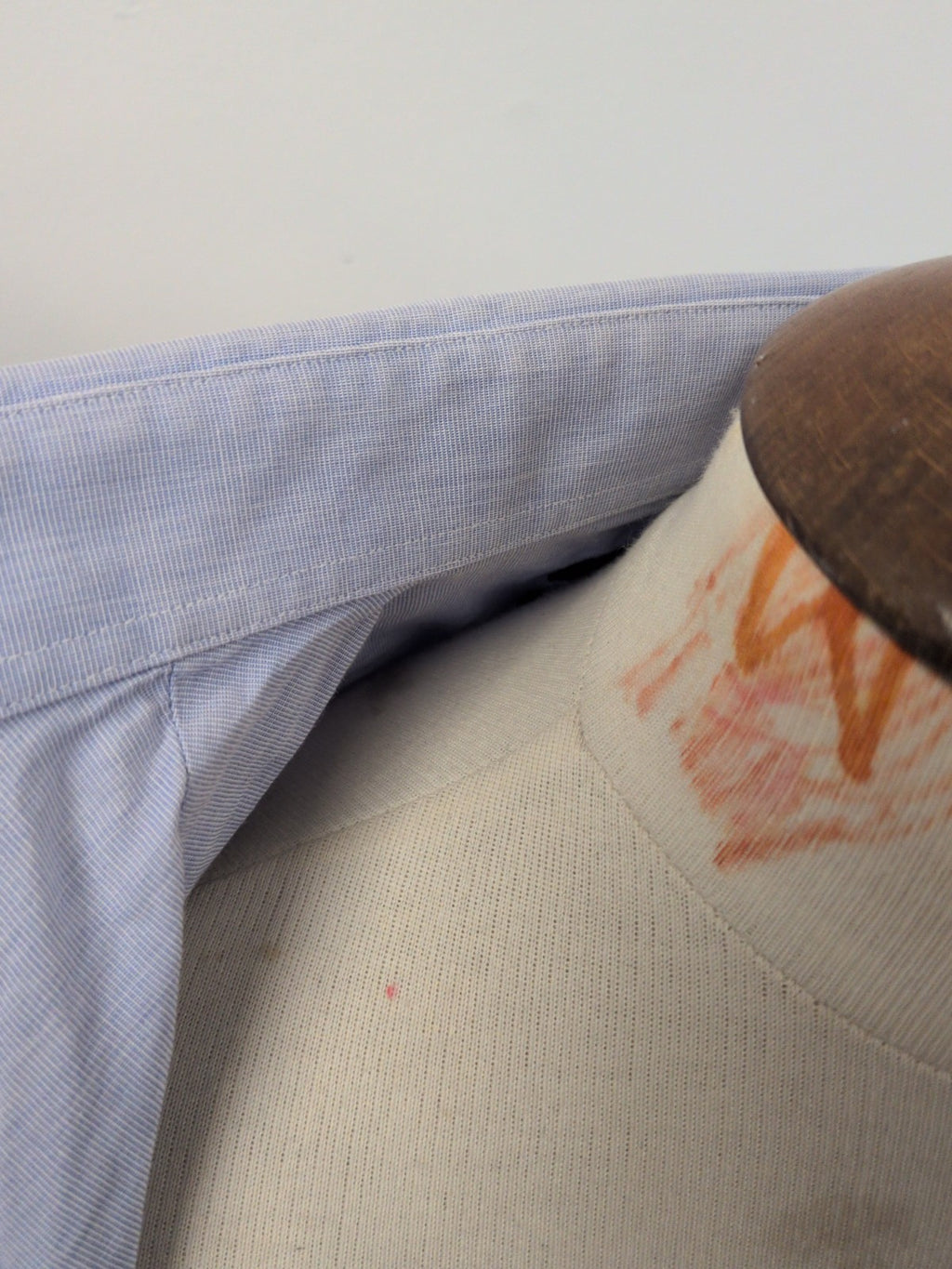 Jaeger 16 Blue Modern Long Sleeve Shirt Marked Neck