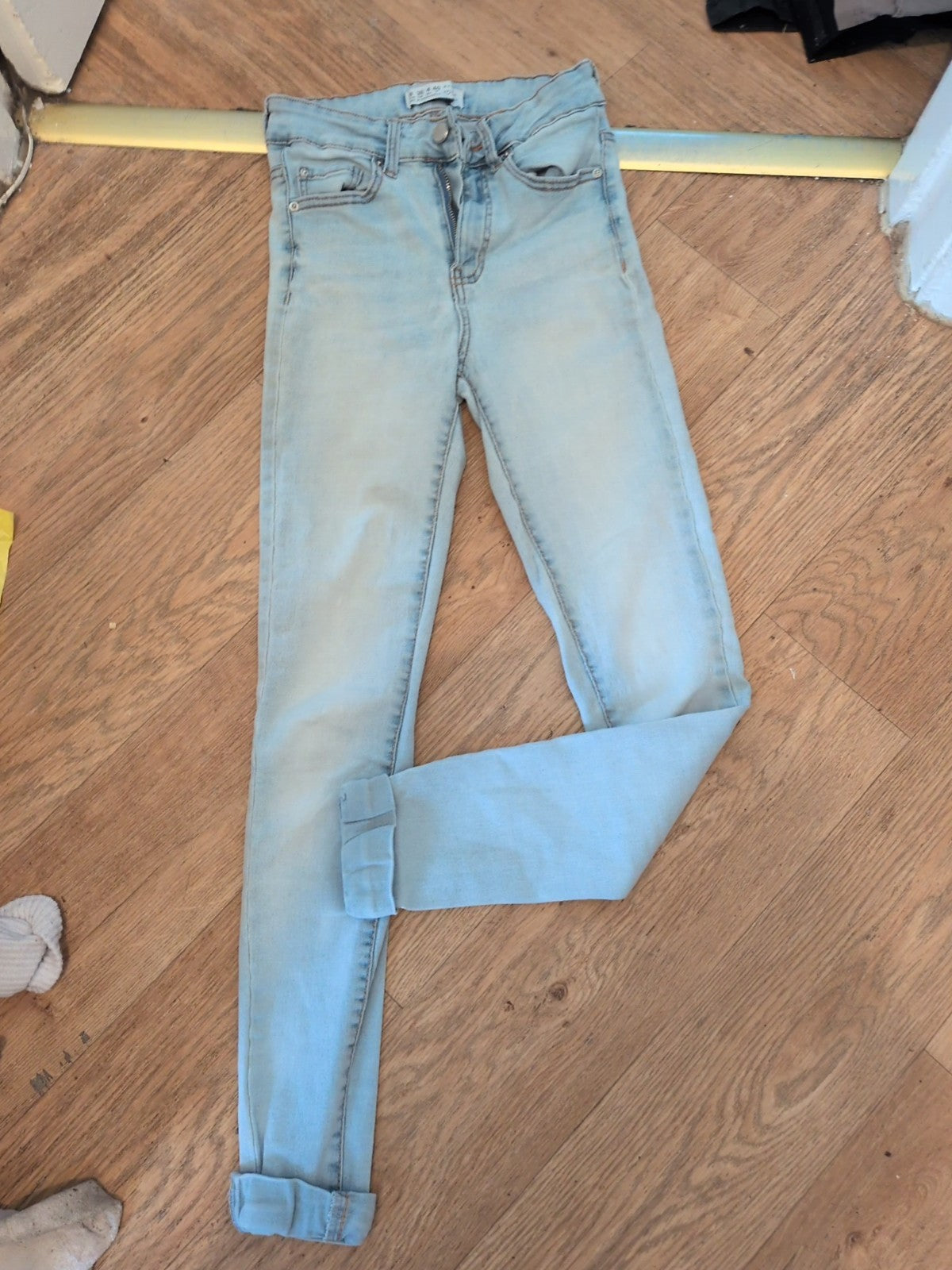 Denim&Co 8 Washed Out Pale Skinny Jeans