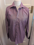 Mens Andre 15.5 Purple Long Sleeved Shirt