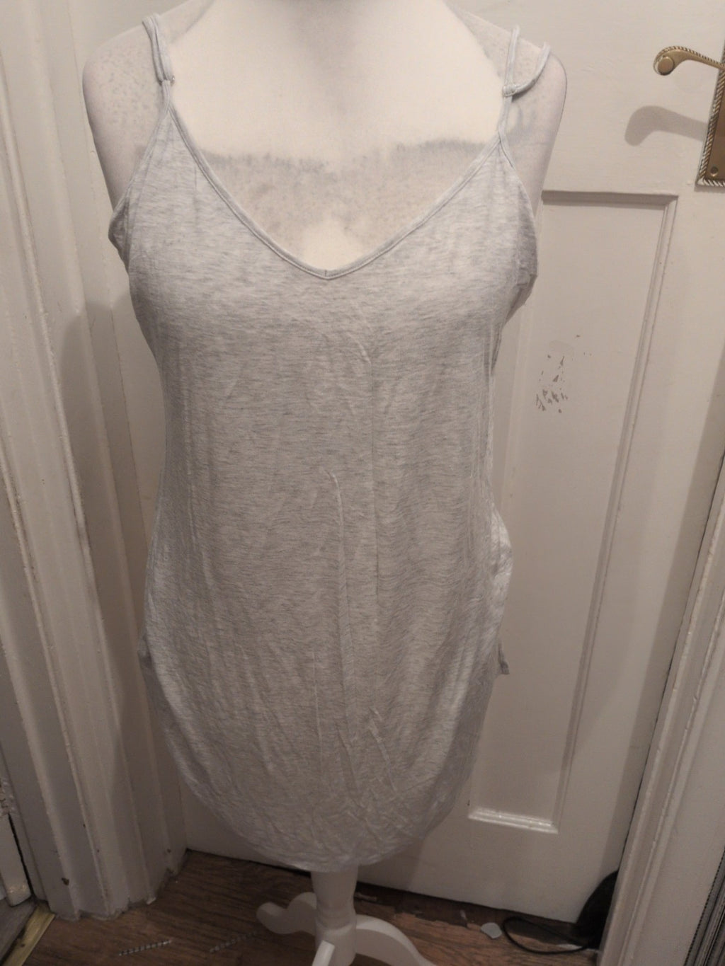 Large Grey Longline Sleeveless Cami