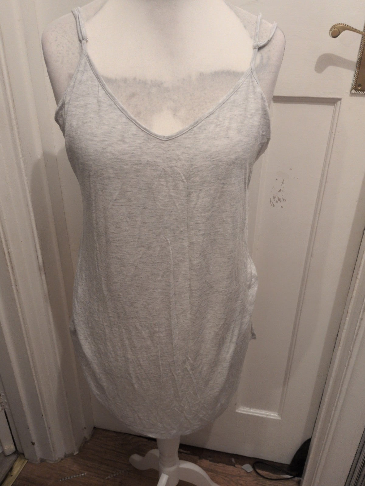 Large Grey Longline Sleeveless Cami