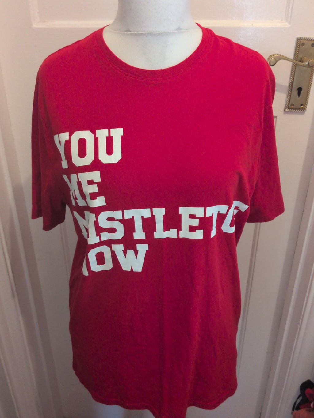 M&s Loungewear Large Red Print Short Sleeve Pyjama Top